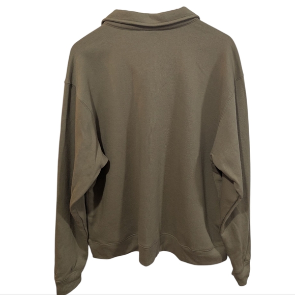 PINK Victoria's Secret Polo Long Sleeve Sweatshirt With Pockets Size XL - Picture 2 of 11